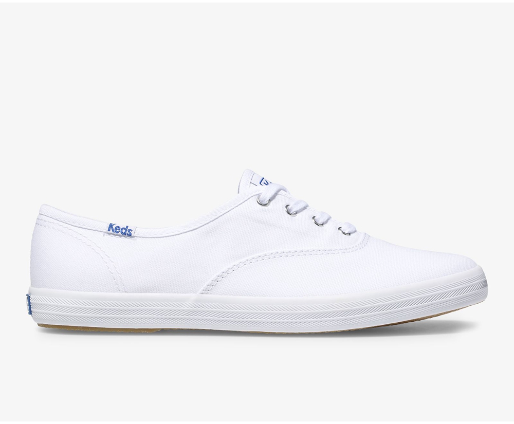 Womens Keds Sneakers - Champion Originals - White - 0736-YKUNB